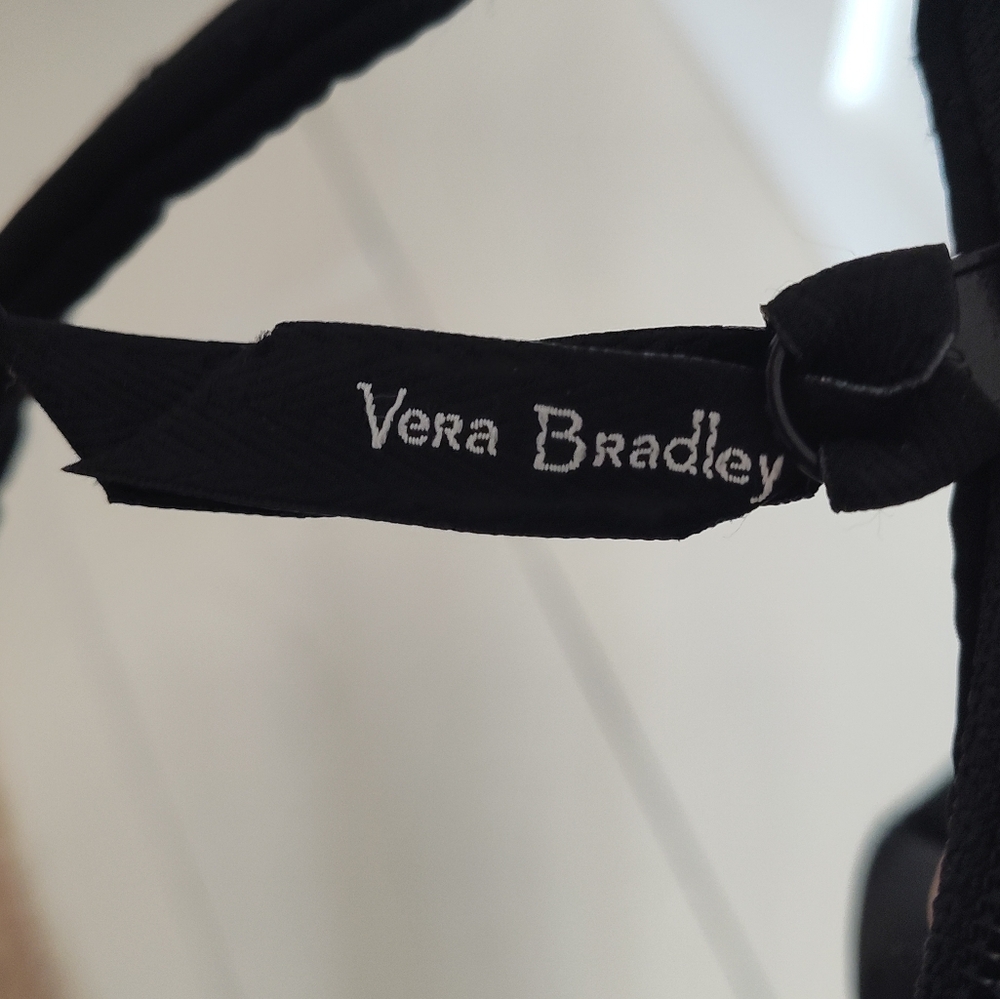 Vera Bradley Women's Black Quilted Ultralight Shoulder Bag - Picture 4 of 4